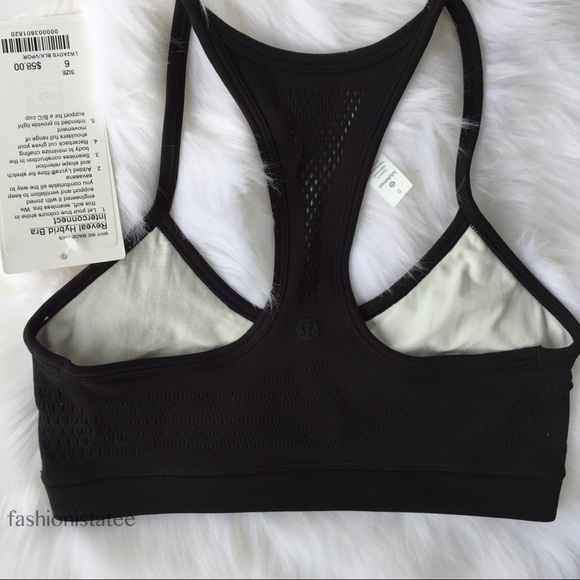 NWT BLACK LULULEMON REVEAL HYBRID BRA INTERCONNECT - Picture 2 of 7